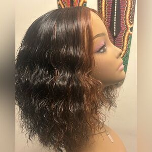 Black and Brown Wavy Wig